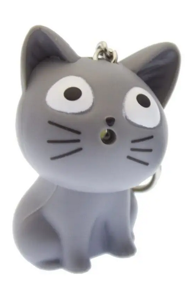 Mewing Kitty Finds the Way LED Keychain - The Good Cat Company