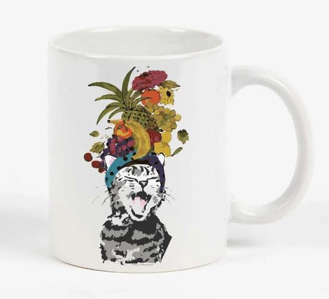 Carmen Miranda Cat 11oz Coffee Mug