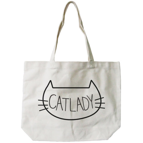 Cat Lady Jumbo Tote Bag USA Made