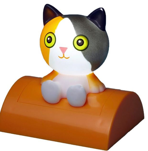Adorable Calico Kitty Cat Tap On Tap Off Night Light