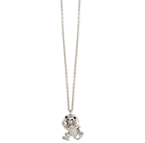 Silver Hang in There Cat Necklace - The Good Cat Company