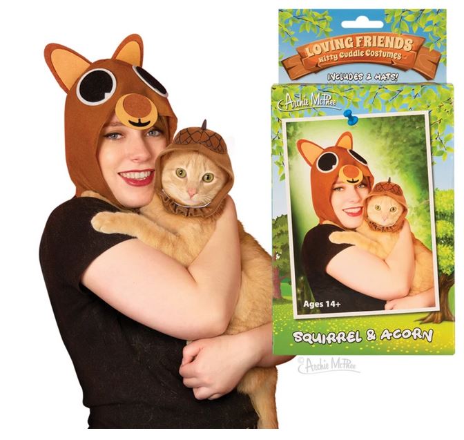 Loving Friends Human & Cat Squirrel and Acorn Costume - The Good Cat Company