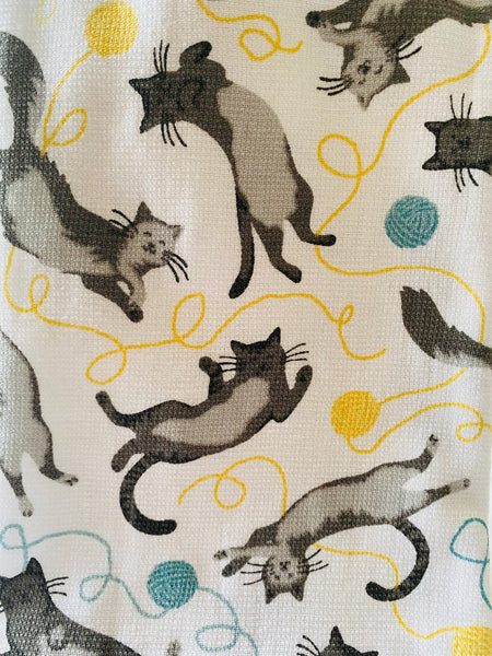 Playful Cats and Yarn Kitchen Towel Set