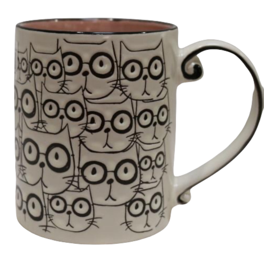 Clowder of Cats in Glasses Coffee Mug - The Good Cat Company