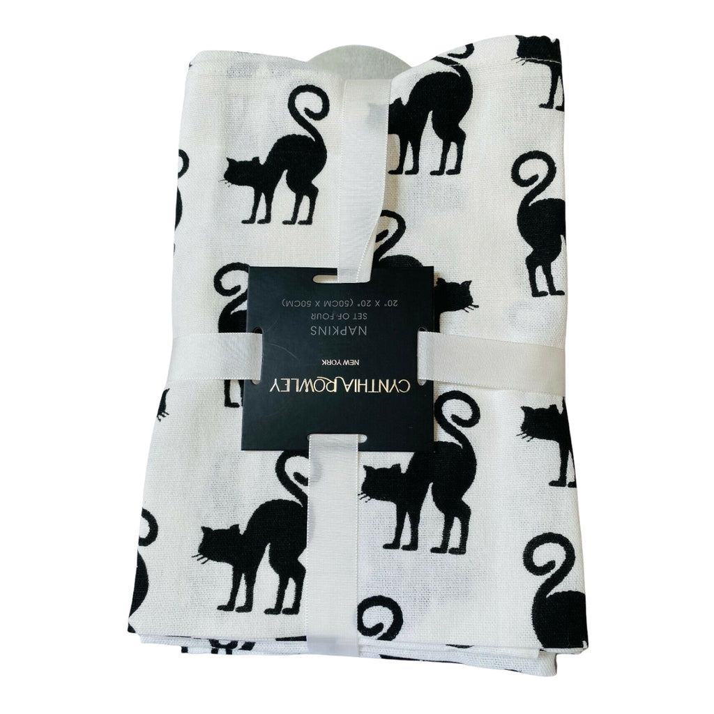 Black Cat Cloth Napkin Set