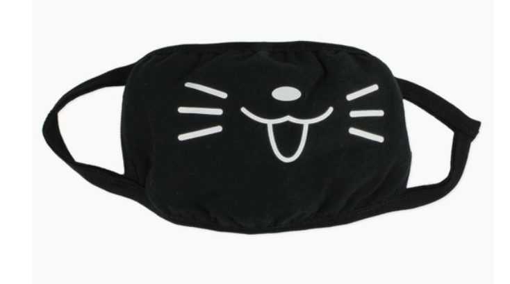 Laughing Black Cat Cotton Reusable Safety Mask