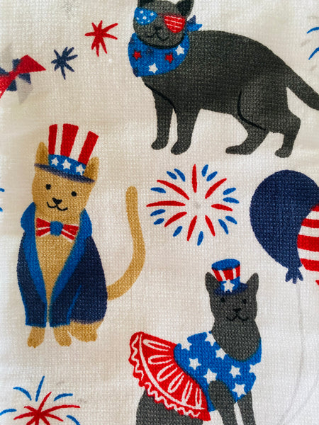 Patriotic Cats Kitchen Towel Set